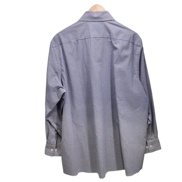 Michael Michael Kors Micro Check Button Front Shirt Men's Size‎ 17 32/33 - Picture 2 of 9